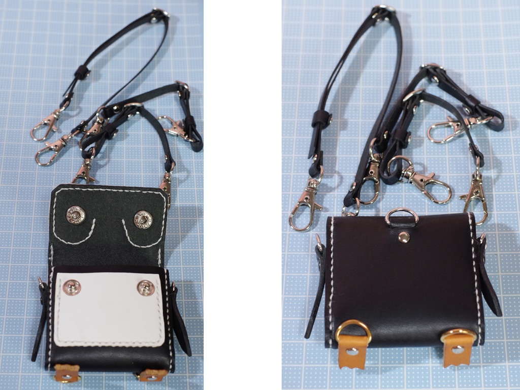 1/3ドール用革の2WAYペンギンバッグ(ブラック)