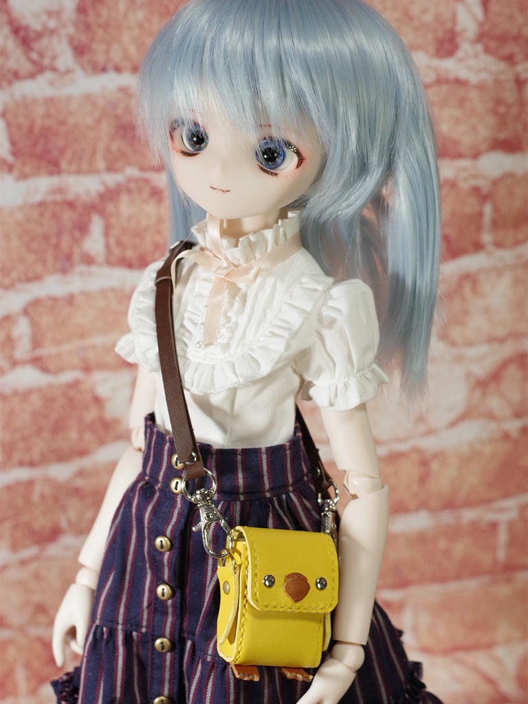 1/3ドール用革のひよこショルダーバッグ