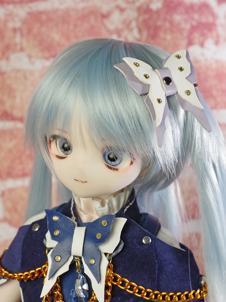 1/3ドール用髪留め・蝶 パッチンピン