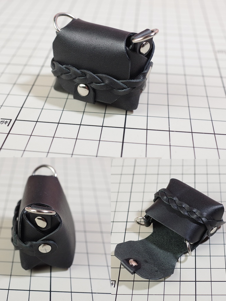 1/3ドール用冒険者の鞄(ブラック) カジュアルバッグ