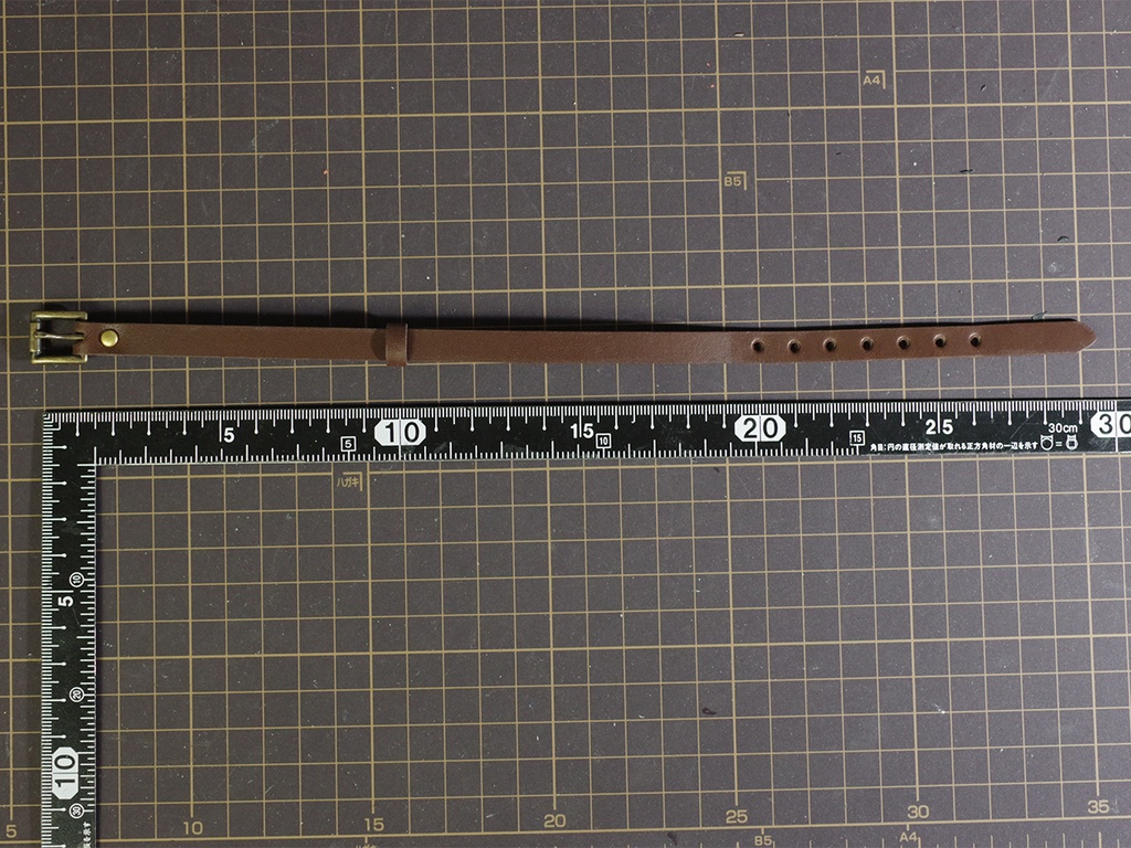 1/3ドール用Newレザーベルト(ダークブラウン/ブラック)