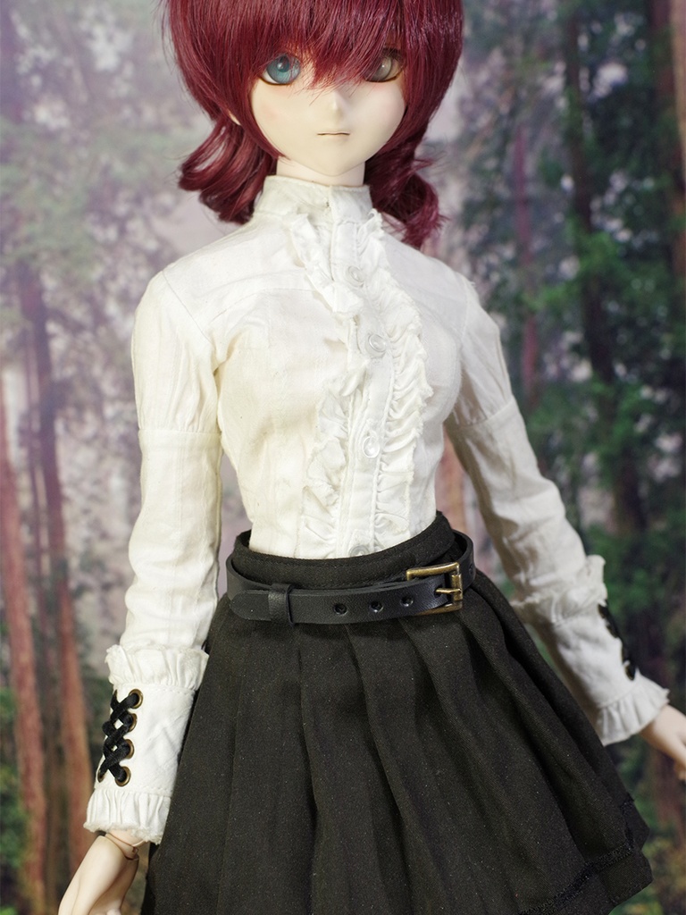 1/3ドール用Newレザーベルト(ダークブラウン/ブラック)