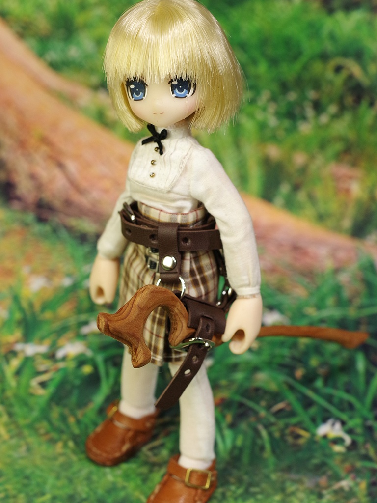 1/6ドール用剣帯(ダークブラウン)