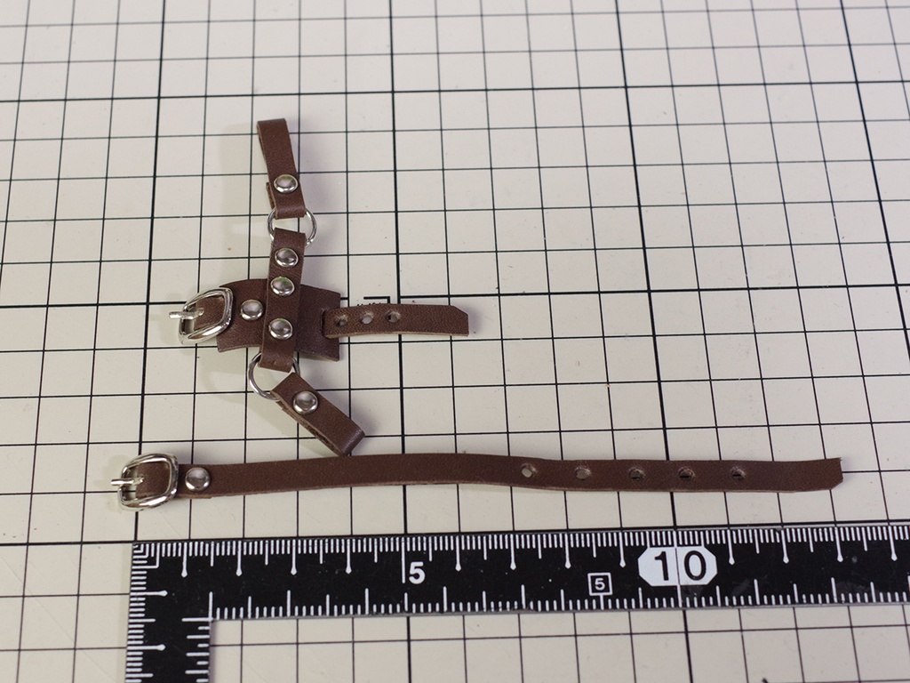 1/6ドール用剣帯(ダークブラウン)