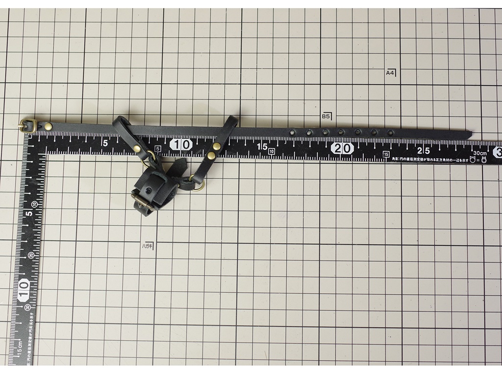 細型斜め差し剣帯(ブラック) 1/3ドール用