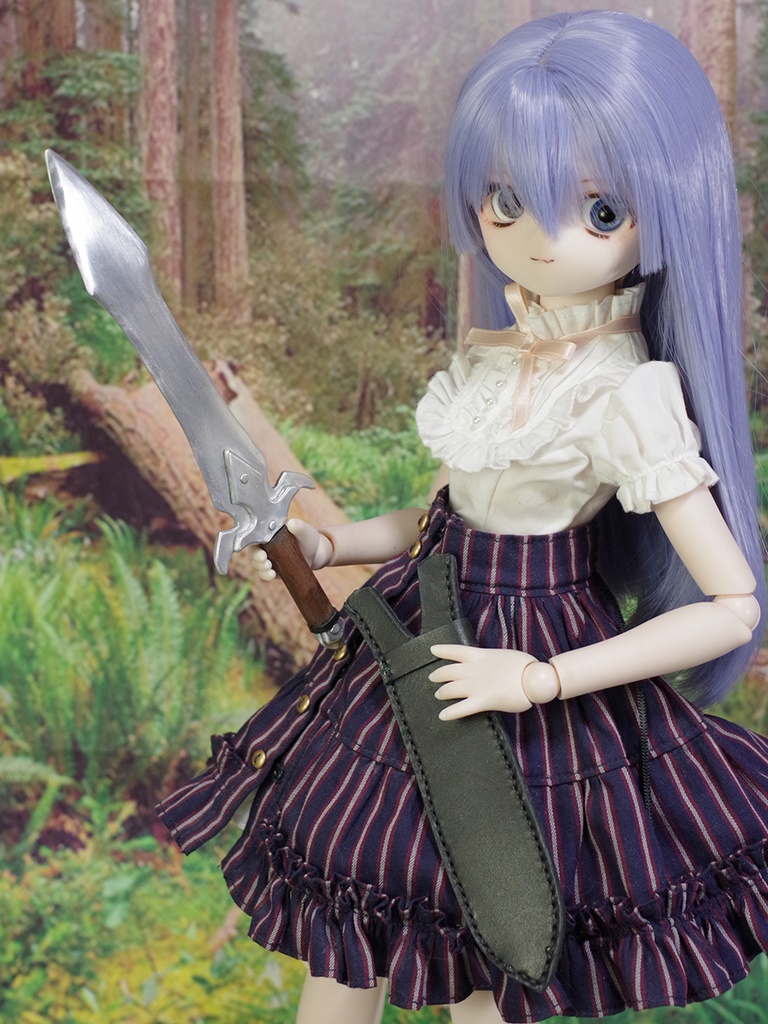 片手剣C 1/3ドール用金属製武器