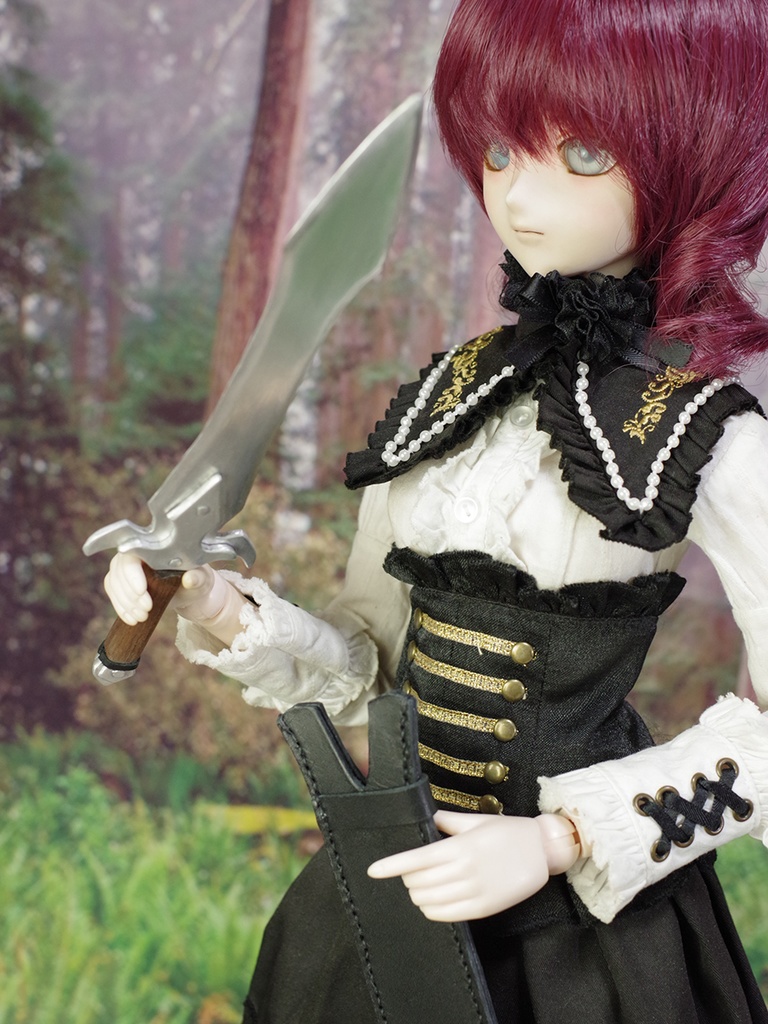 片手剣C 1/3ドール用金属製武器