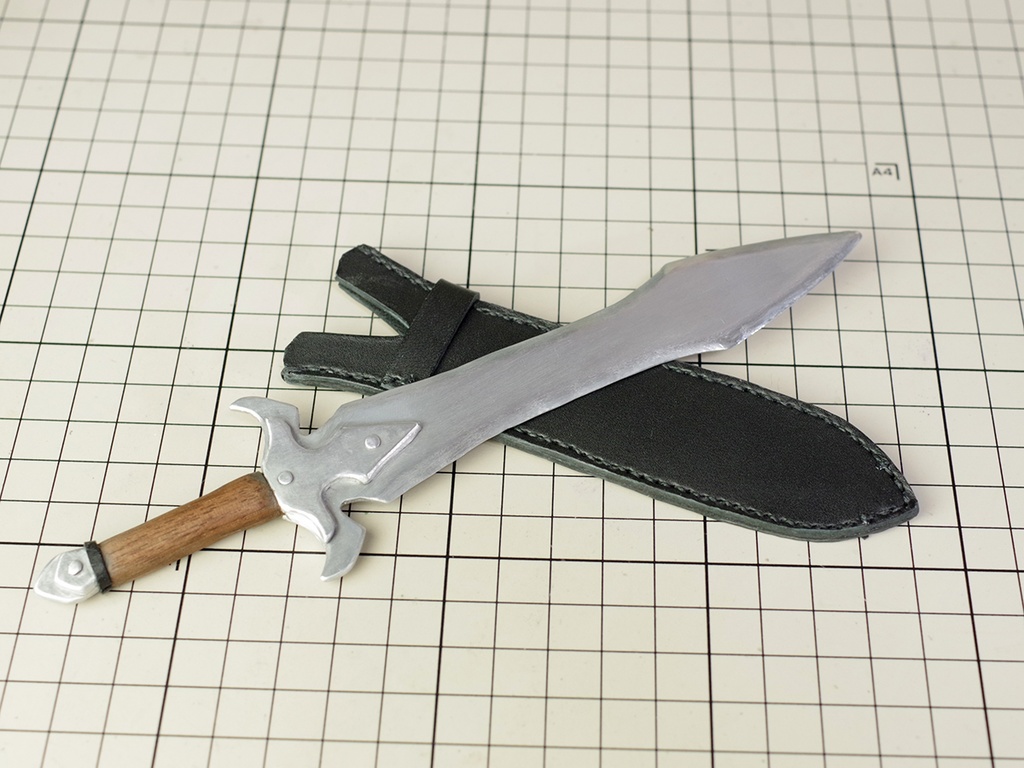 片手剣C 1/3ドール用金属製武器