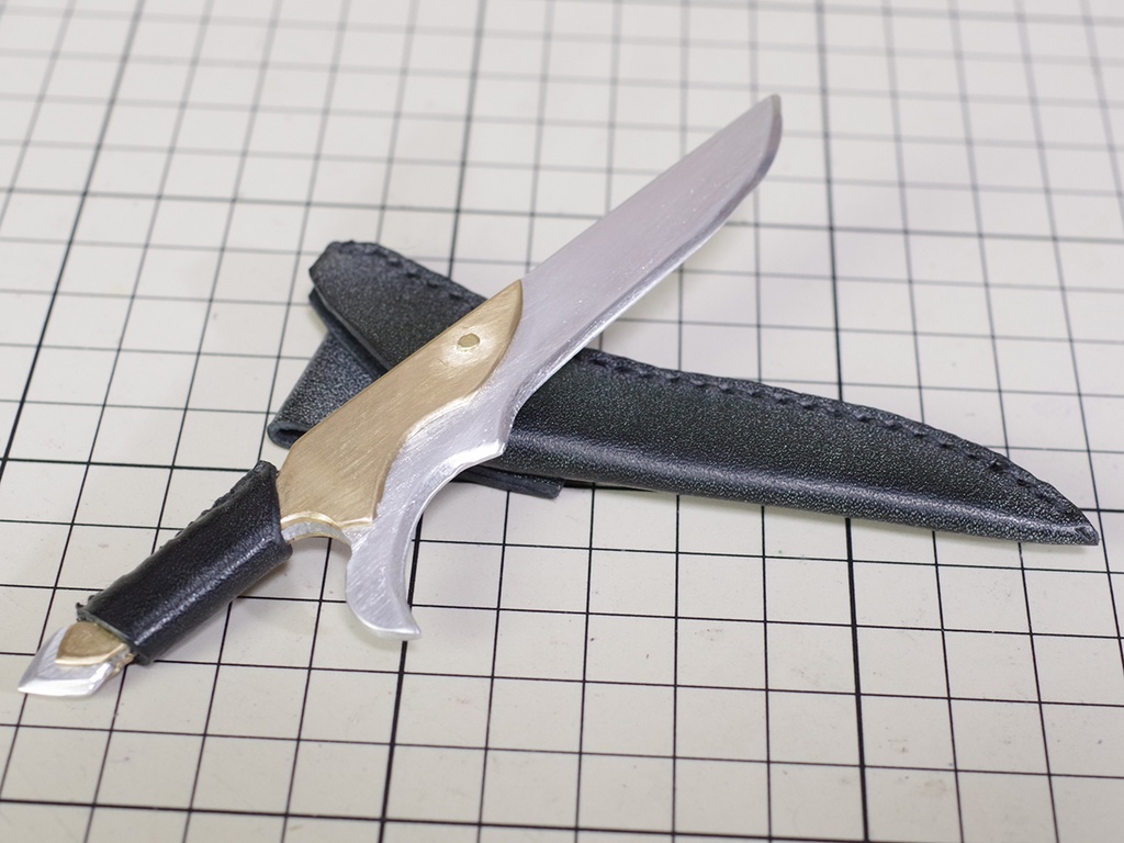 短剣E 1/3ドール用金属製武器