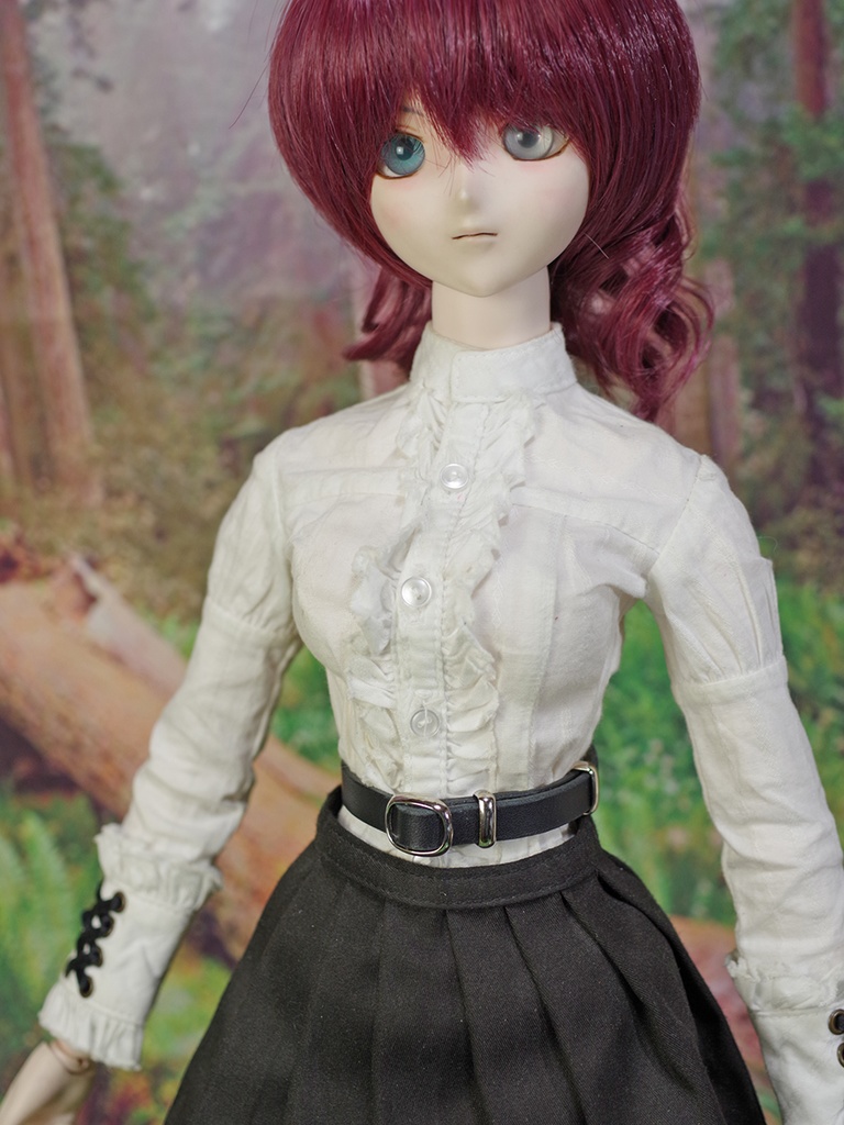 1/3ドール用フリーサイズベルト(ダークブラウン/ブラック)