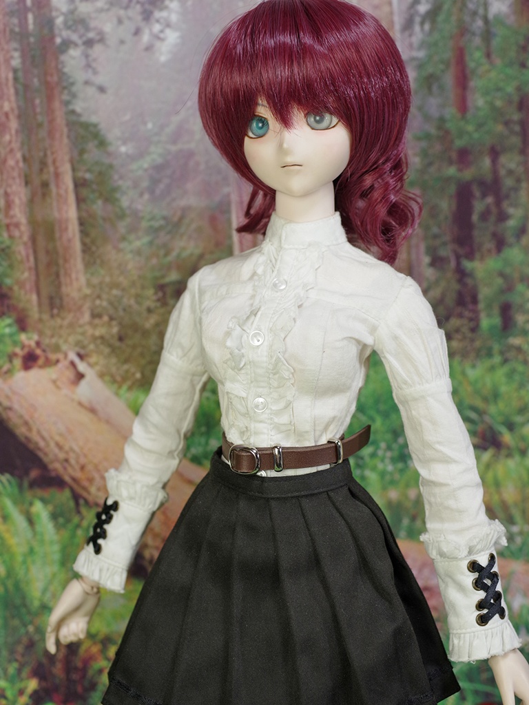 1/3ドール用フリーサイズベルト(ダークブラウン/ブラック)