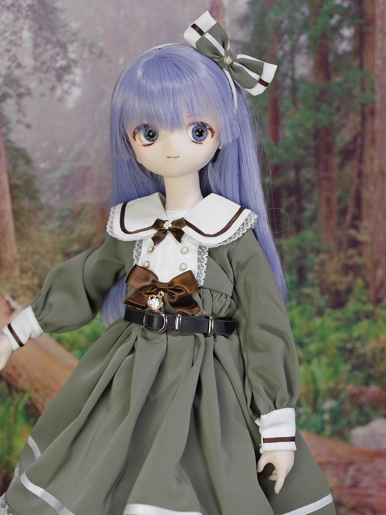 1/3ドール用フリーサイズベルト(ダークブラウン/ブラック)