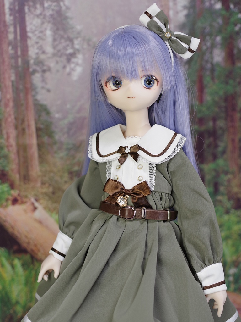 1/3ドール用フリーサイズベルト(ダークブラウン/ブラック)