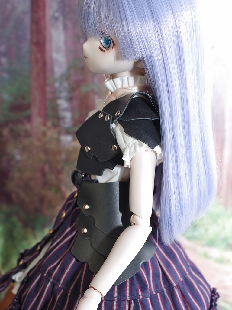 MDD向け革の軽鎧(ブラック)