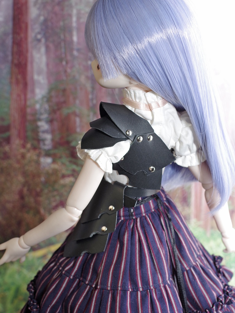 MDD向け革の軽鎧(ブラック)