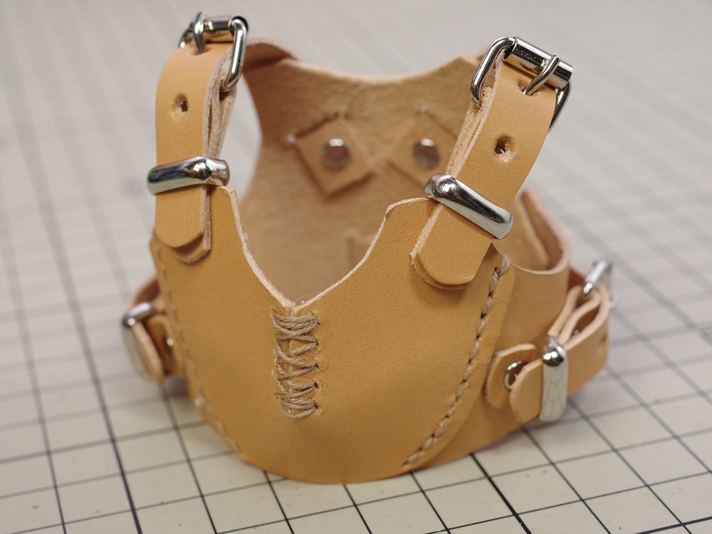 MDD向け革の胸当て(キャメル)