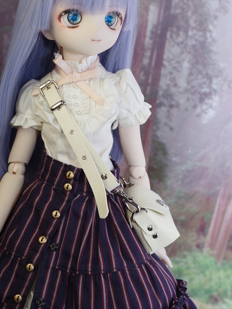 レザーバッグ (ホワイト) 1/3ドール用品