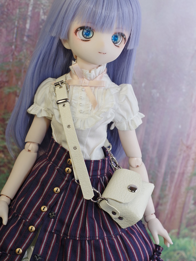 レザーバッグ (ホワイト) 1/3ドール用品