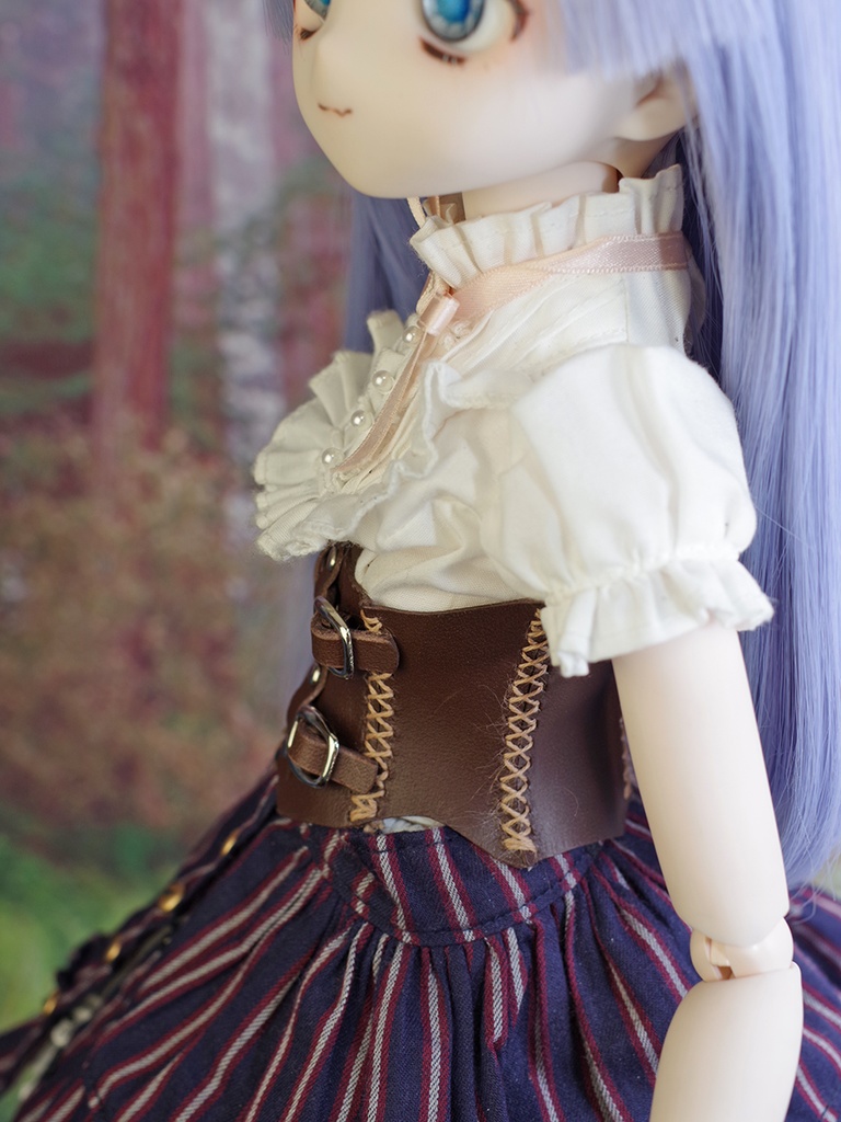 MDD向けレザーコルセット改(ダークブラウン)