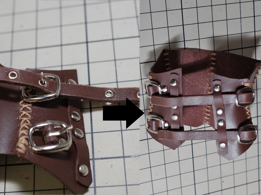 MDD向けレザーコルセット改(ダークブラウン)