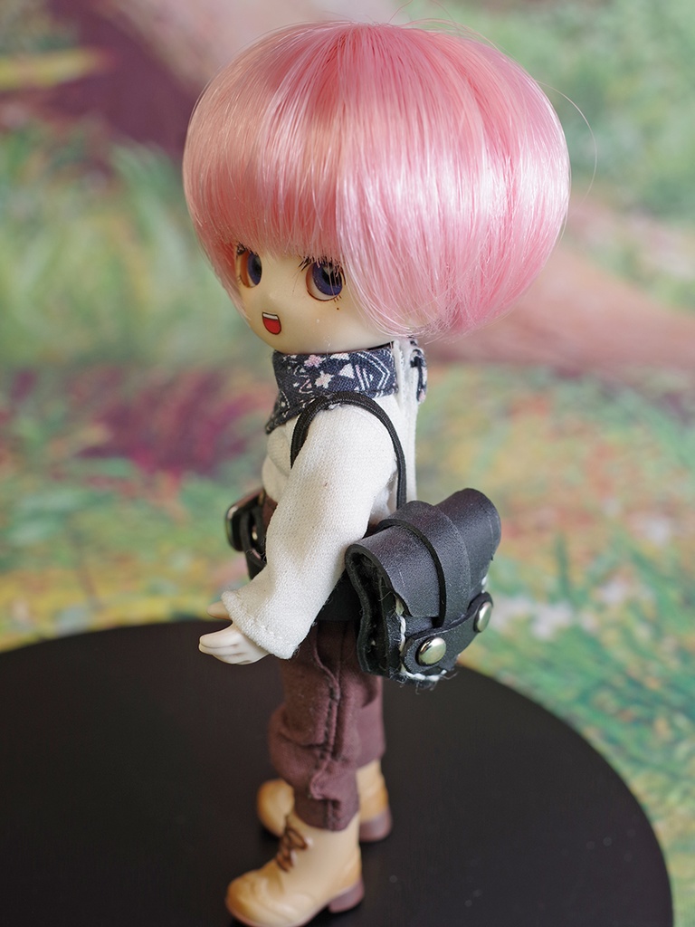 1/6～1/12ドール用ウエストポーチ（ブラック）