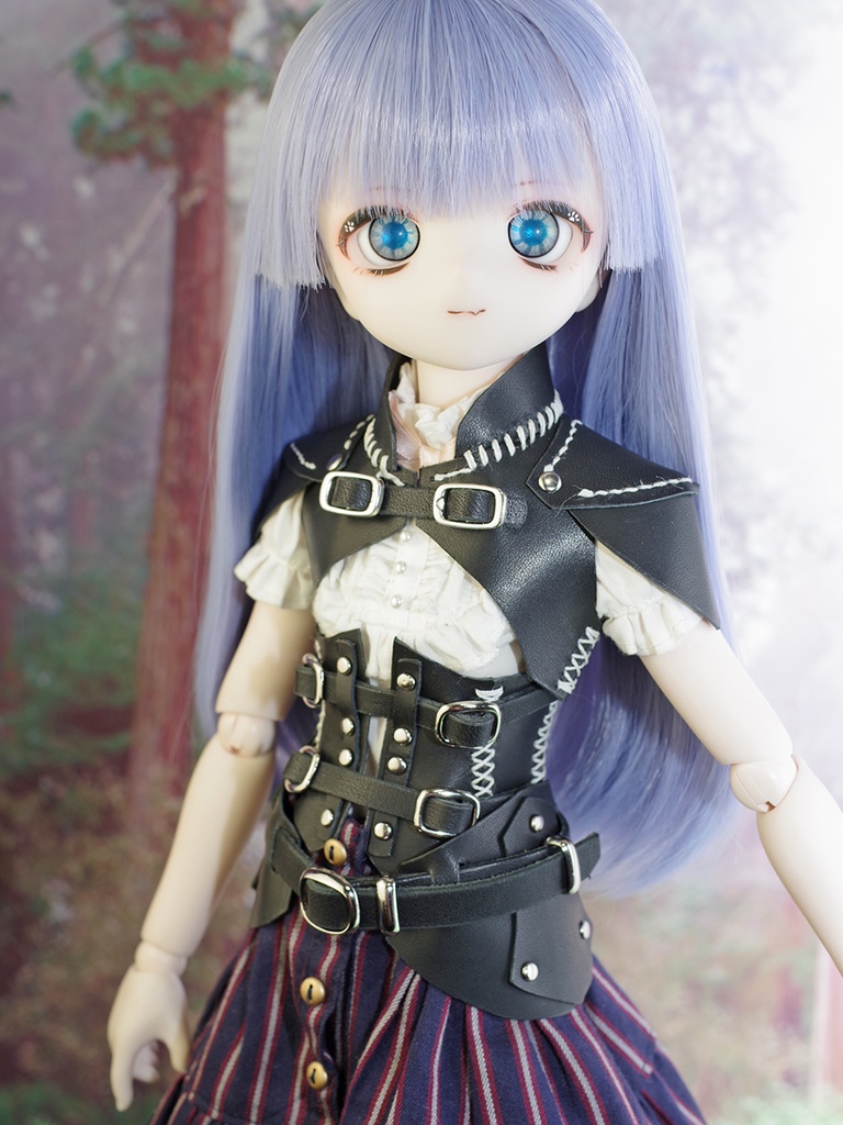 MDD向け革の軽装鎧(ブラック) 250609