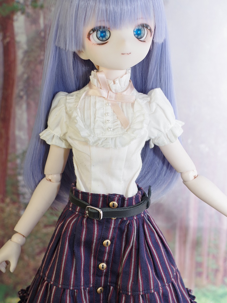 1/3ドール用細型フリーサイズベルト(ダークブラウン/ブラック)