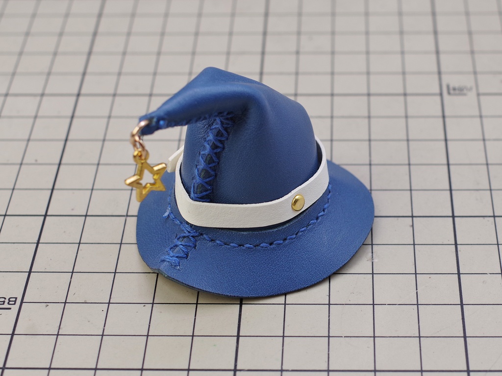 1/6~1/12ドール用魔女の帽子大(ブルー)