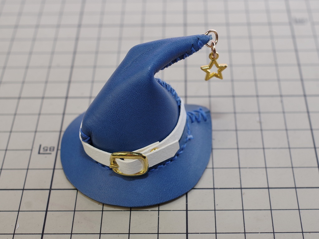 1/6~1/12ドール用魔女の帽子大(ブルー)