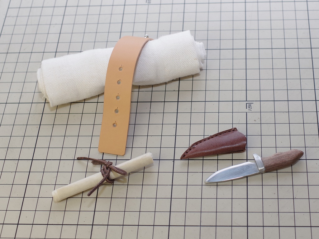 革製1/3ドール用旅人のリュック DD、MDDなど