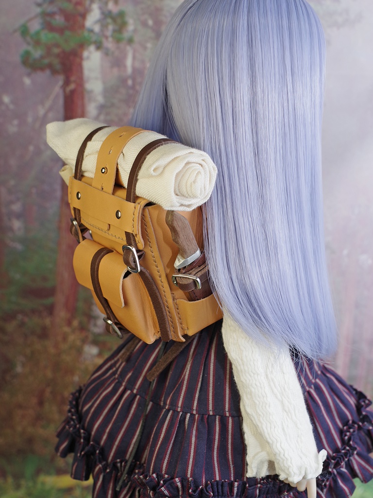 革製1/3ドール用旅人のリュック DD、MDDなど