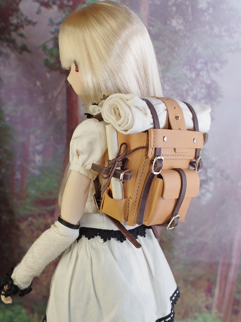 革製1/3ドール用旅人のリュック DD、MDDなど