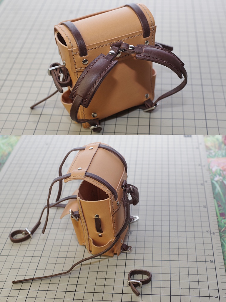 革製1/3ドール用旅人のリュック DD、MDDなど