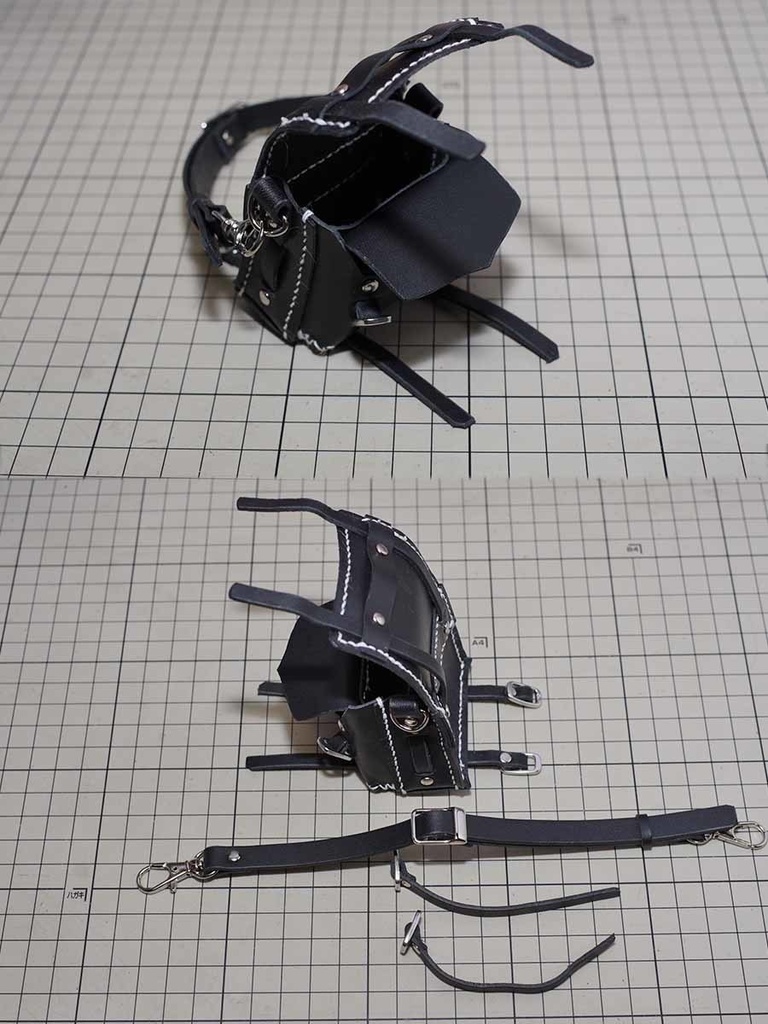 牛革製1/3ドール用旅人のカバン(ブラック) DD、MDDなど