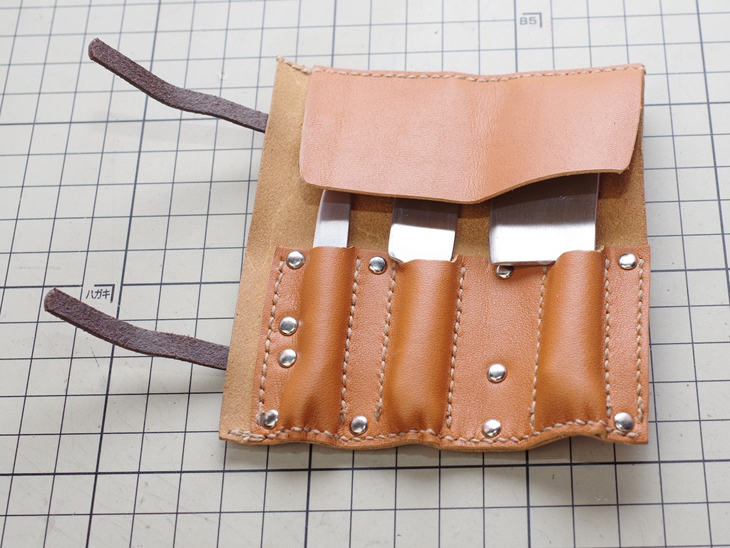 包丁3種+収納ケース ナイフロール 1/3ドール用品 20250921