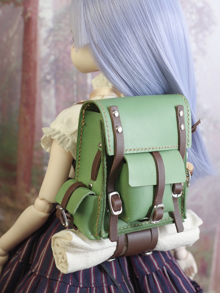 1/3ドール向け旅人のリュック(グリーン)DD、MDDなど