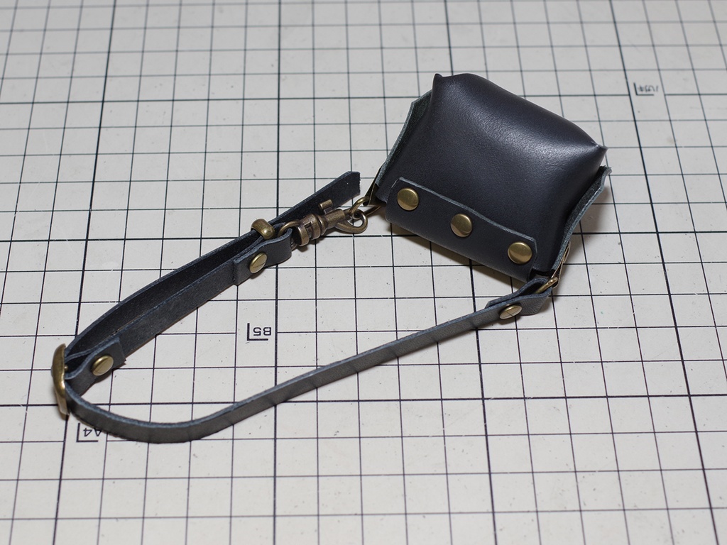 レザーバッグ (ブラック) 1/3ドール用品