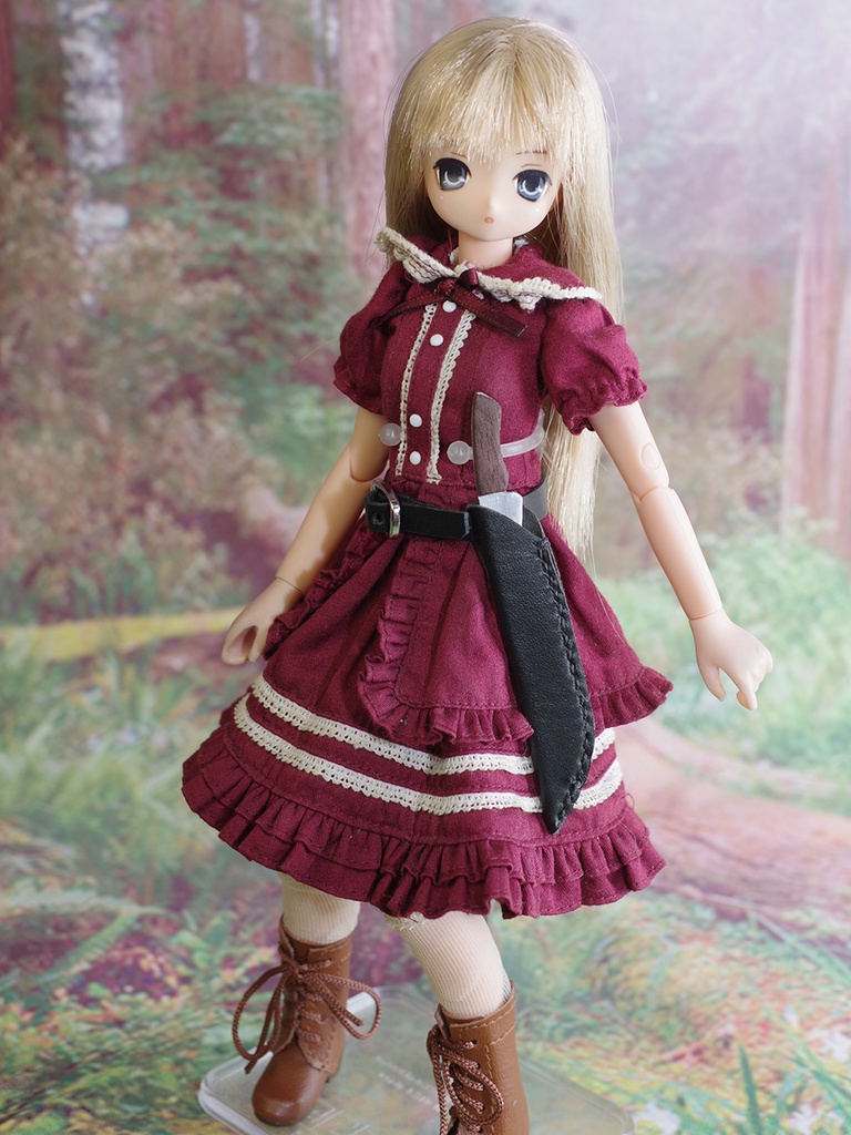 1/6ドール用マチェット(鞘、ベルト付き)