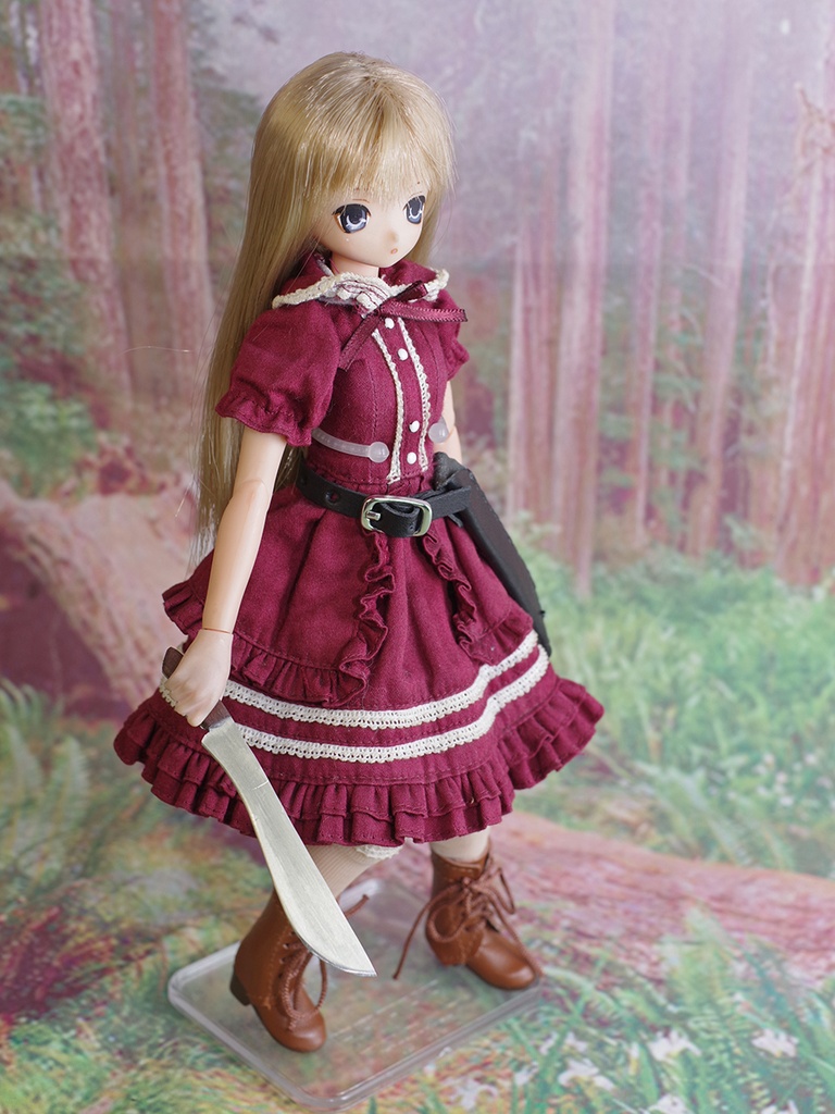 1/6ドール用マチェット(鞘、ベルト付き)
