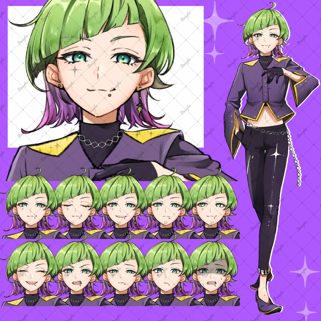 立ち絵03　【表情差分10種類】