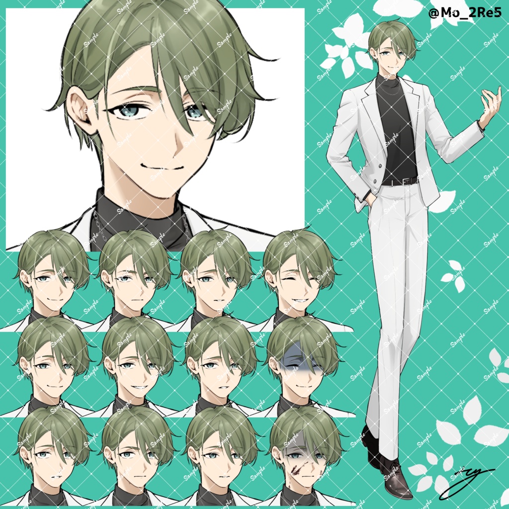 立ち絵06　【表情差分12種類】