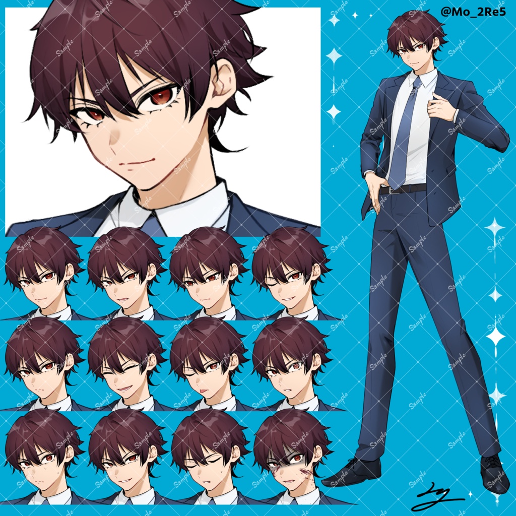 立ち絵07 【表情差分12種類】