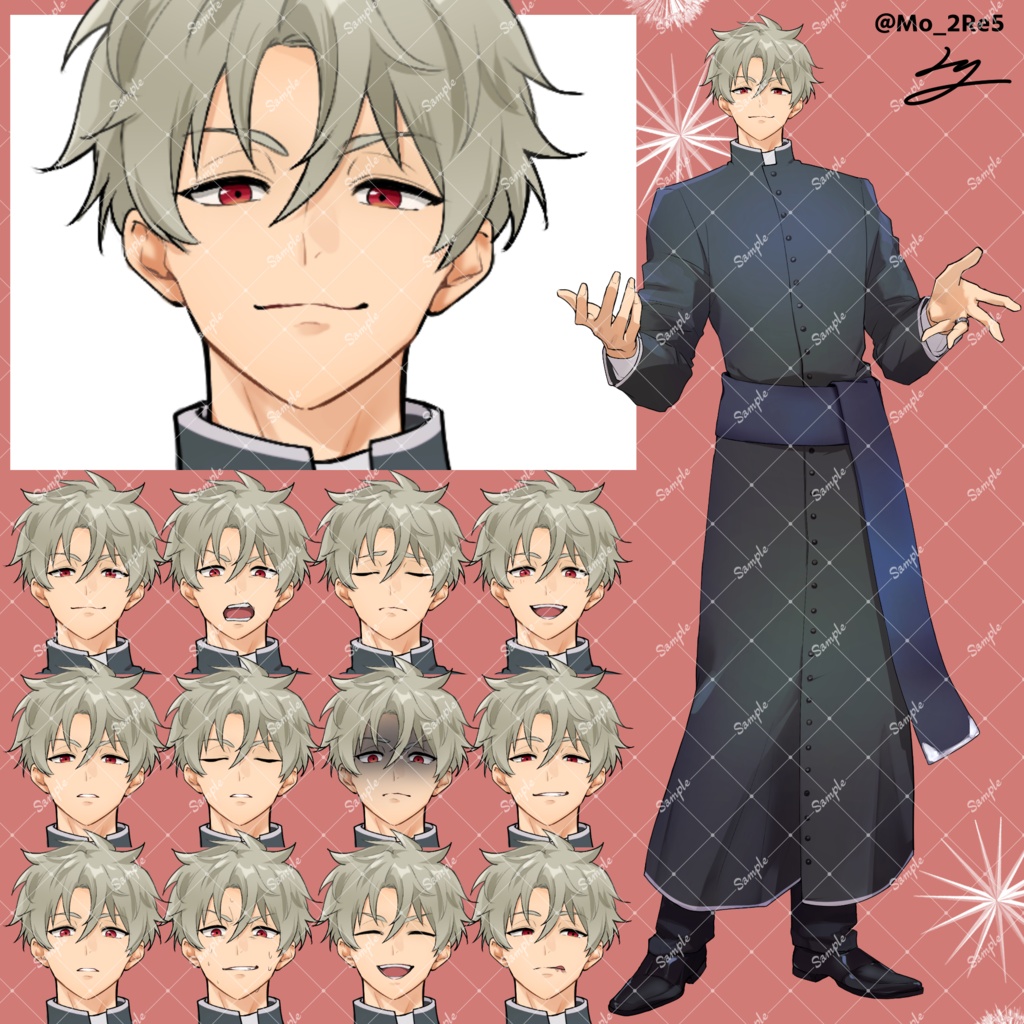 立ち絵13　【表情差分12種類】