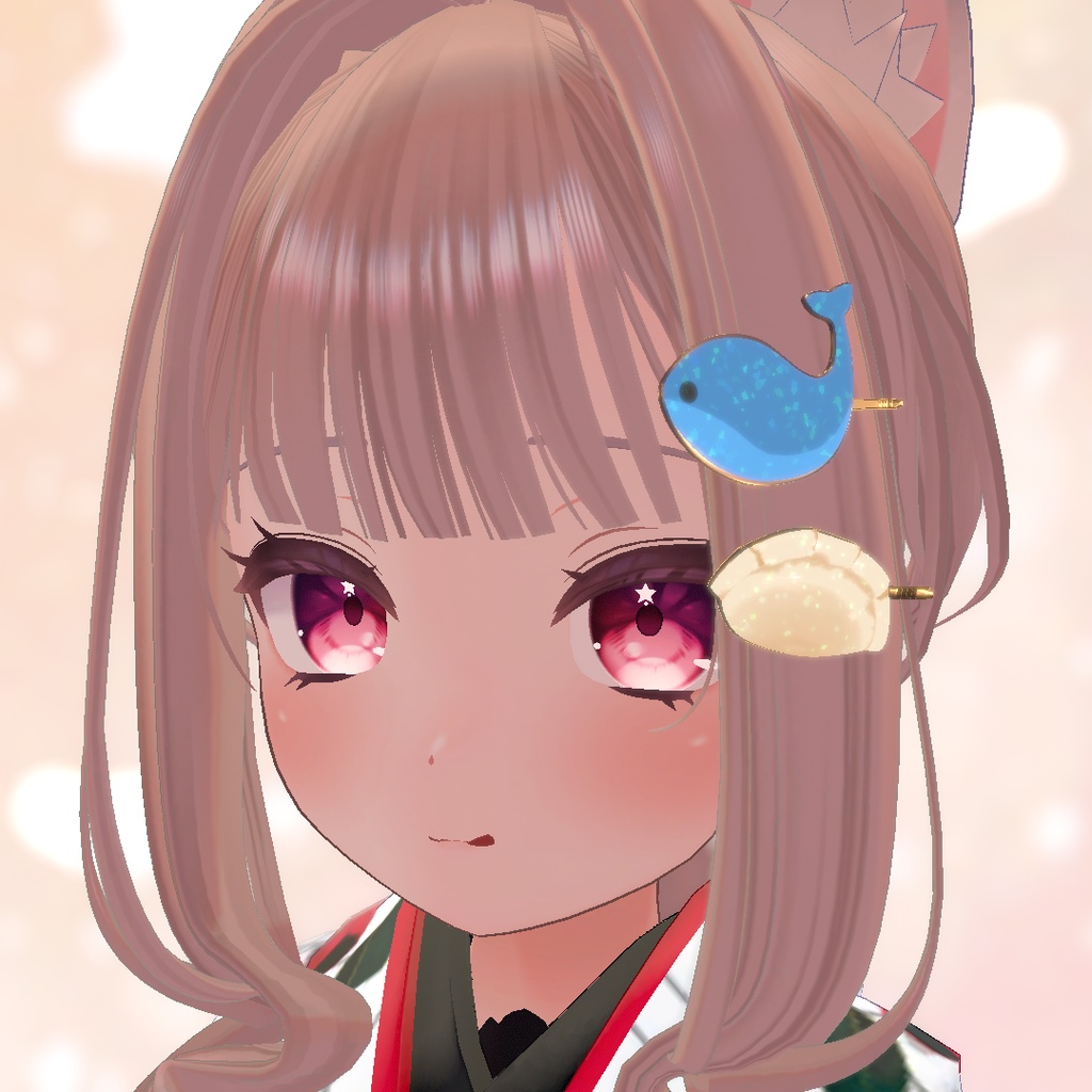 くじらヘアピン