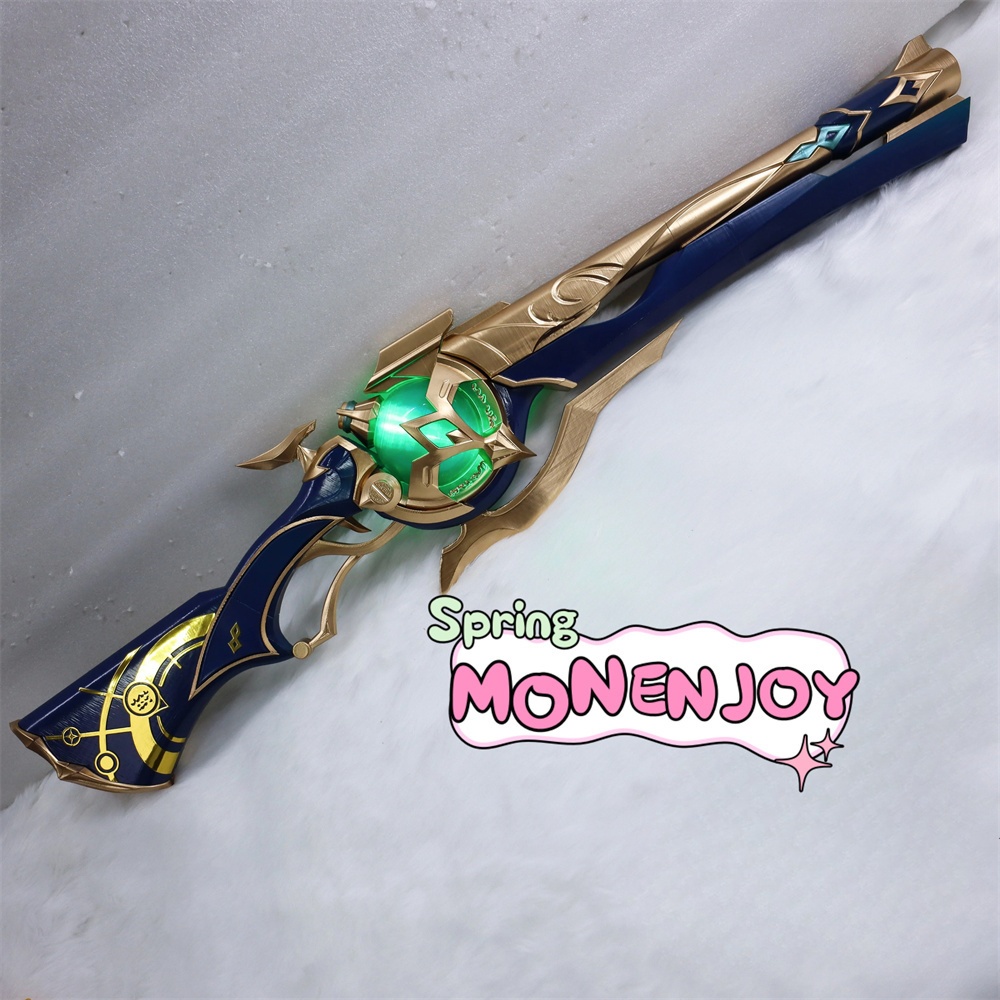 Monenjoy 崩壊スターレイル アナイクス 武器モデル コスプレ小物 アナクサゴラス 80cm PLA材 Anaxa 銃の武器 発光番 オンパロス/神悟の樹庭