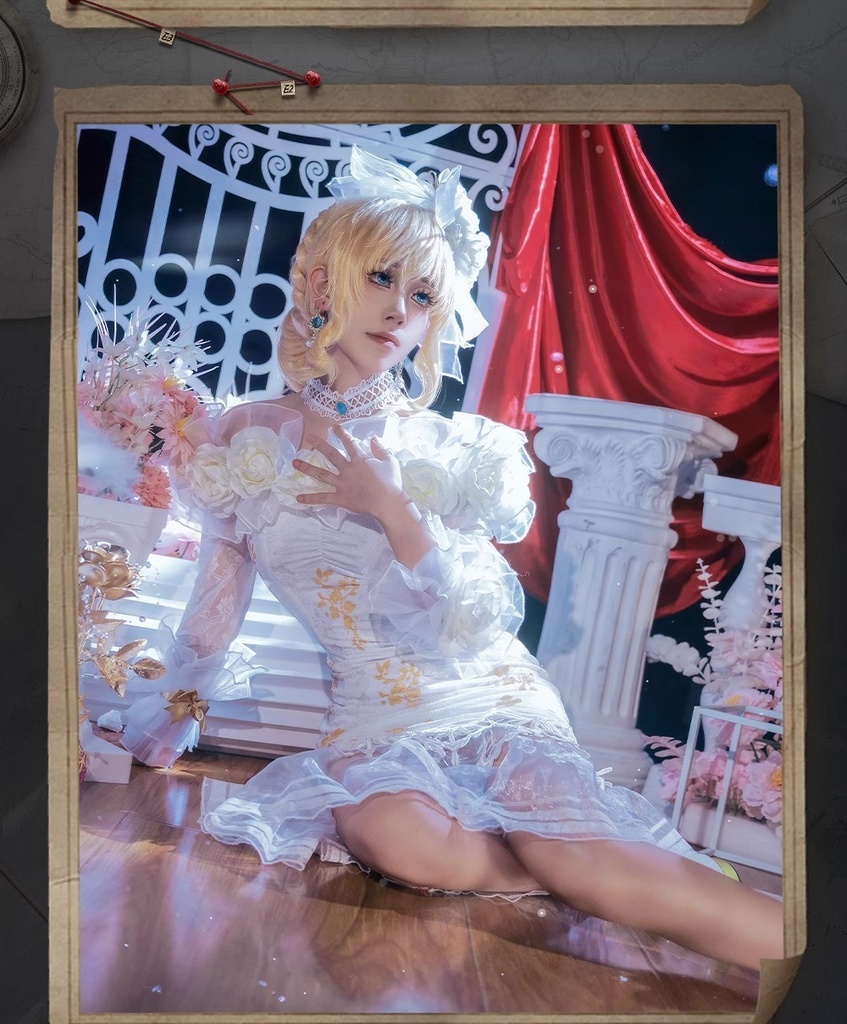 Monenjoy アイデンティティ5  調香師 今宵こそ コスプレ衣装 オフショルダー スカート  IdentityV 第五人格 肩出し ワンピース イベント GS1157