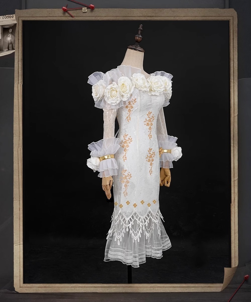 Monenjoy アイデンティティ5  調香師 今宵こそ コスプレ衣装 オフショルダー スカート  IdentityV 第五人格 肩出し ワンピース イベント GS1157