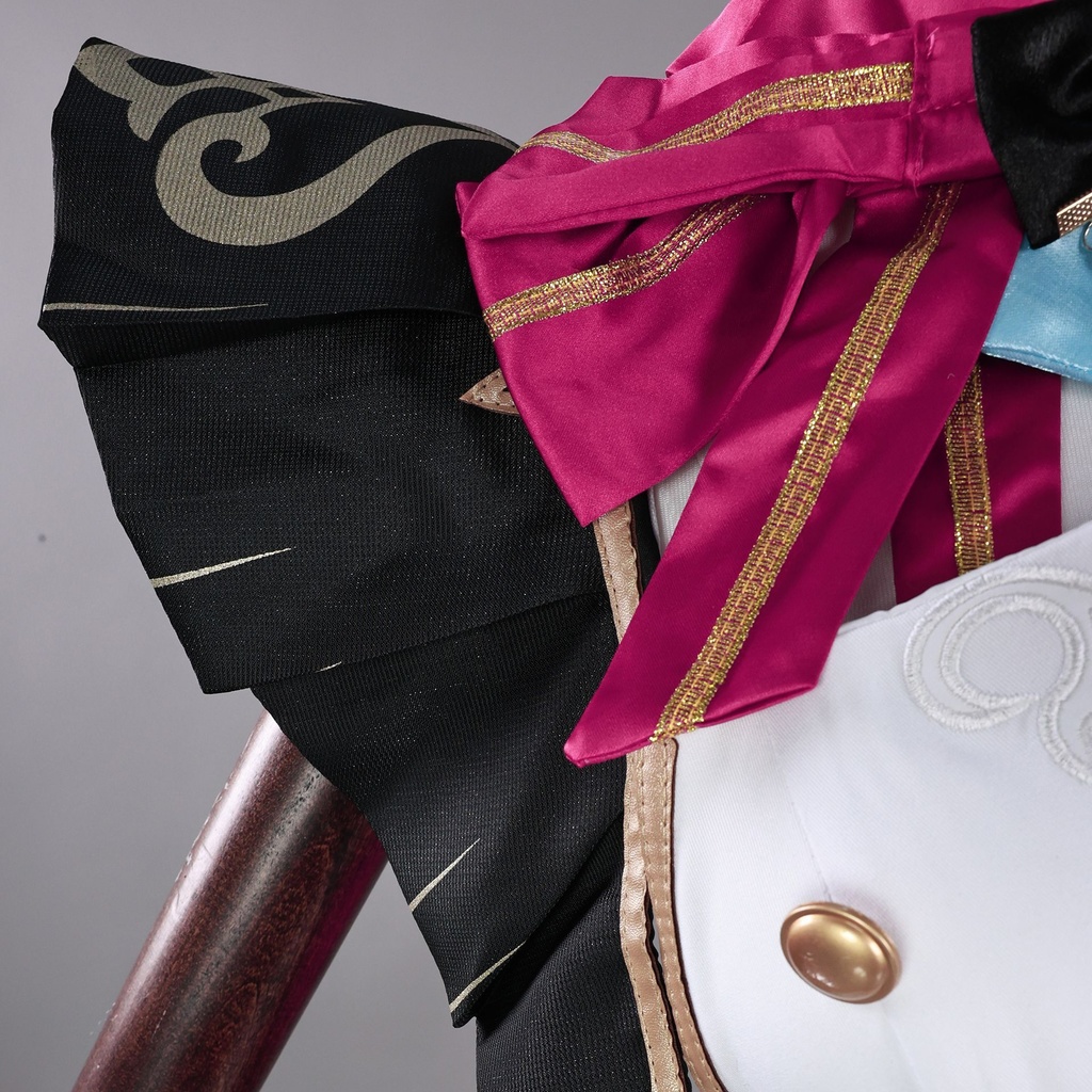 Monenjoy 原神 エスコフィエ コスプレ衣装 Escoffier コスチューム ワンピース 洋服 帽子付 3d樹脂アクセサリー G1199