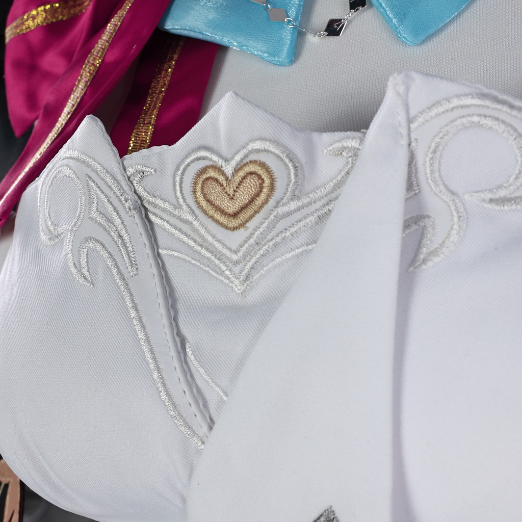 Monenjoy 原神 エスコフィエ コスプレ衣装 Escoffier コスチューム ワンピース 洋服 帽子付 3d樹脂アクセサリー G1199