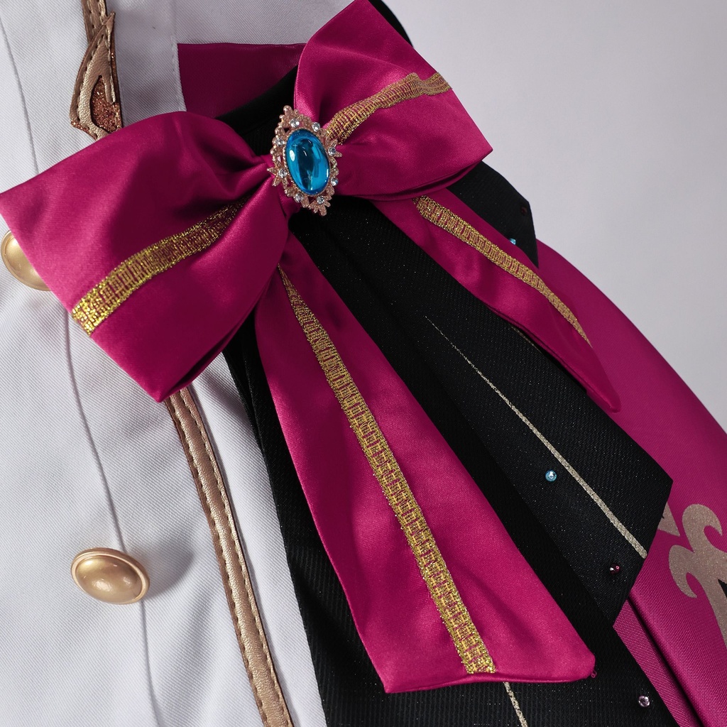 Monenjoy 原神 エスコフィエ コスプレ衣装 Escoffier コスチューム ワンピース 洋服 帽子付 3d樹脂アクセサリー G1199